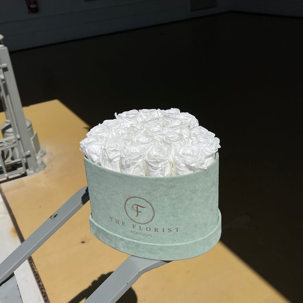 Simplicity Preserved White Roses - The Florist