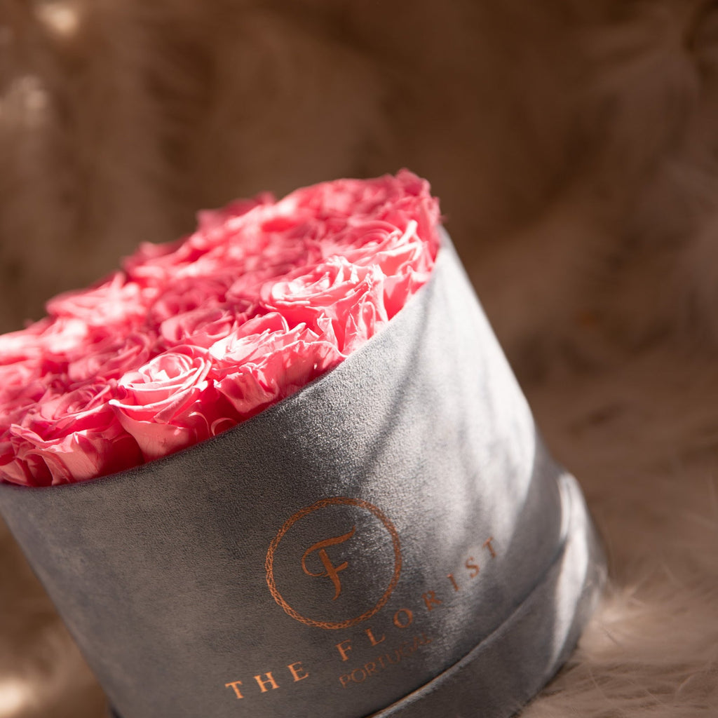 Glamorous Preserved Salmon Roses - The Florist