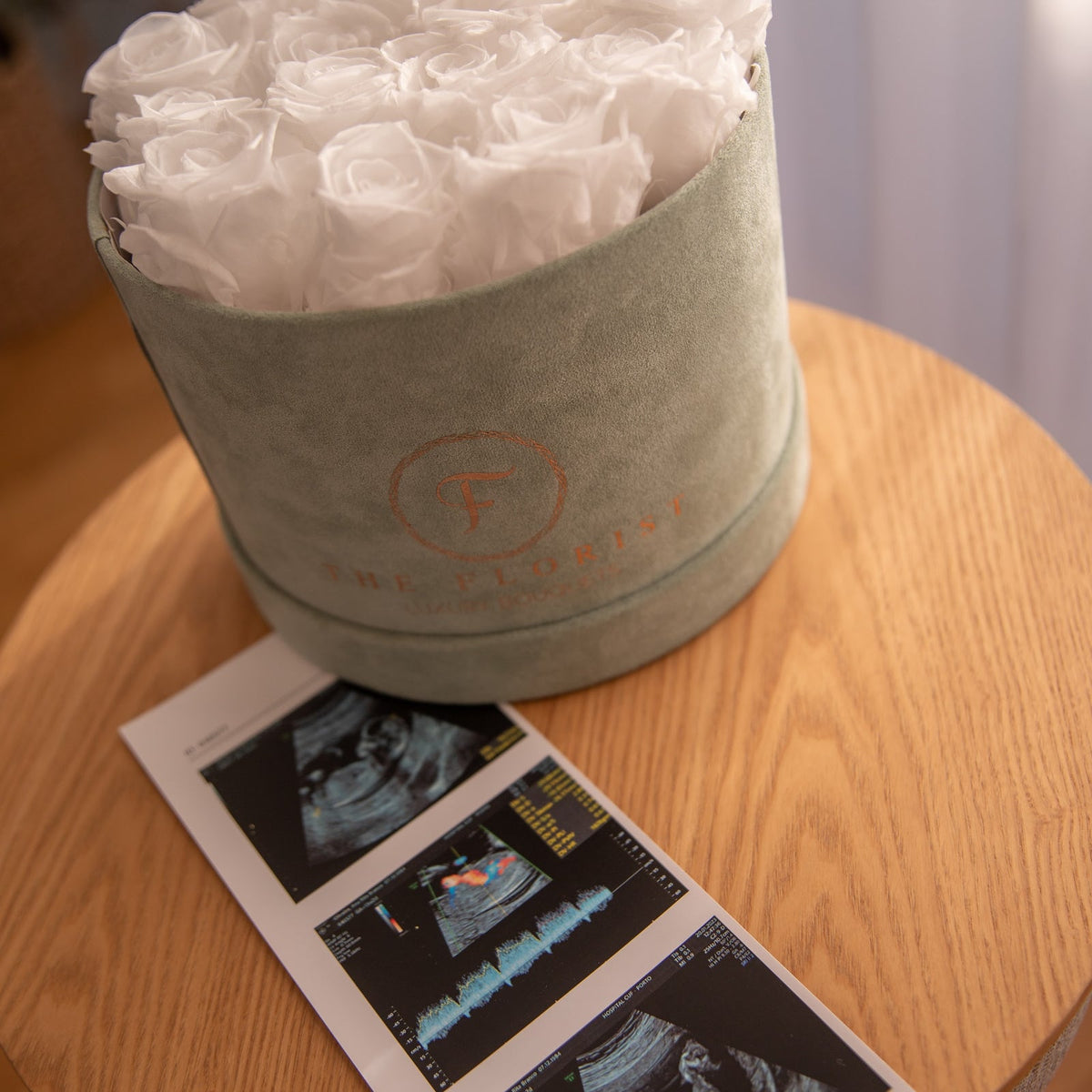 Glamorous Preserved White Roses - The Florist