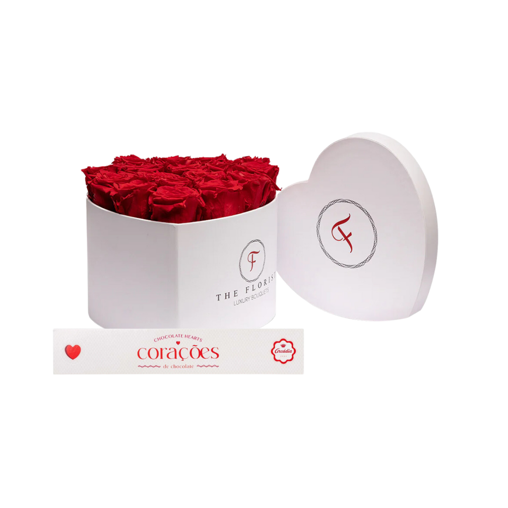 Passion Preserved Red Roses XL - The Florist Portugal - Florista Online 24/7