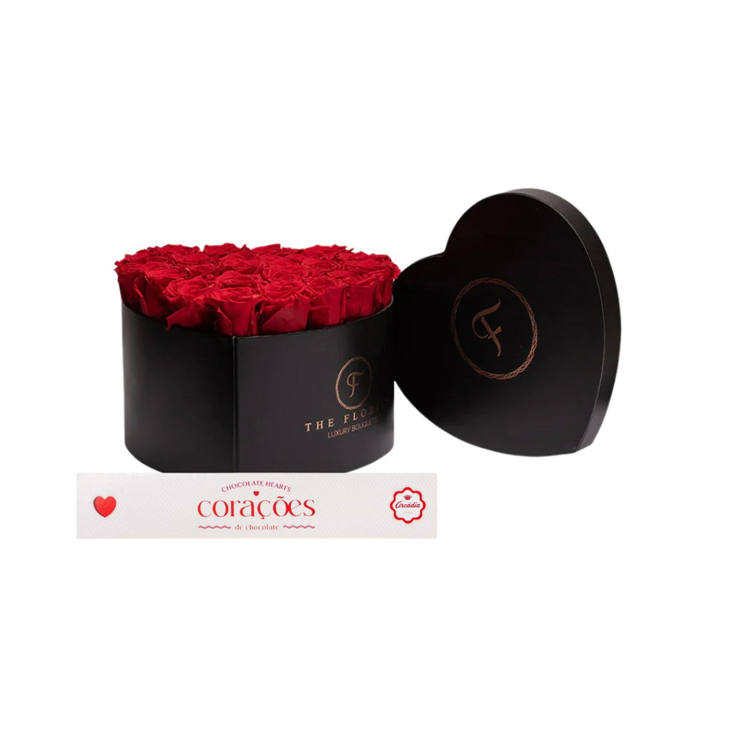 Passion Preserved Red Roses XL - The Florist Portugal - Florista Online 24/7