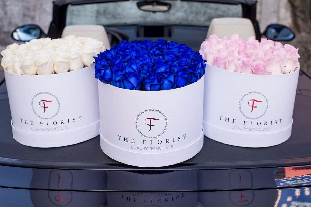 Luxurious Blue Roses - The Florist