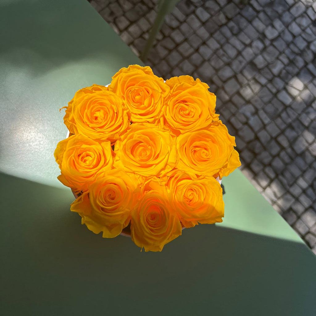 Glamorous Preserved Yellow Roses - The Florist