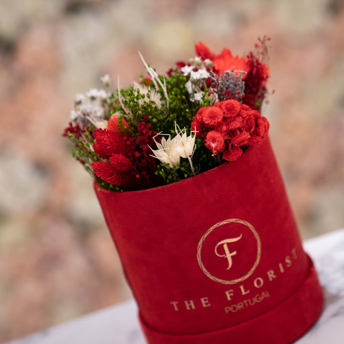 Glamorous Everlasting Red - The Florist
