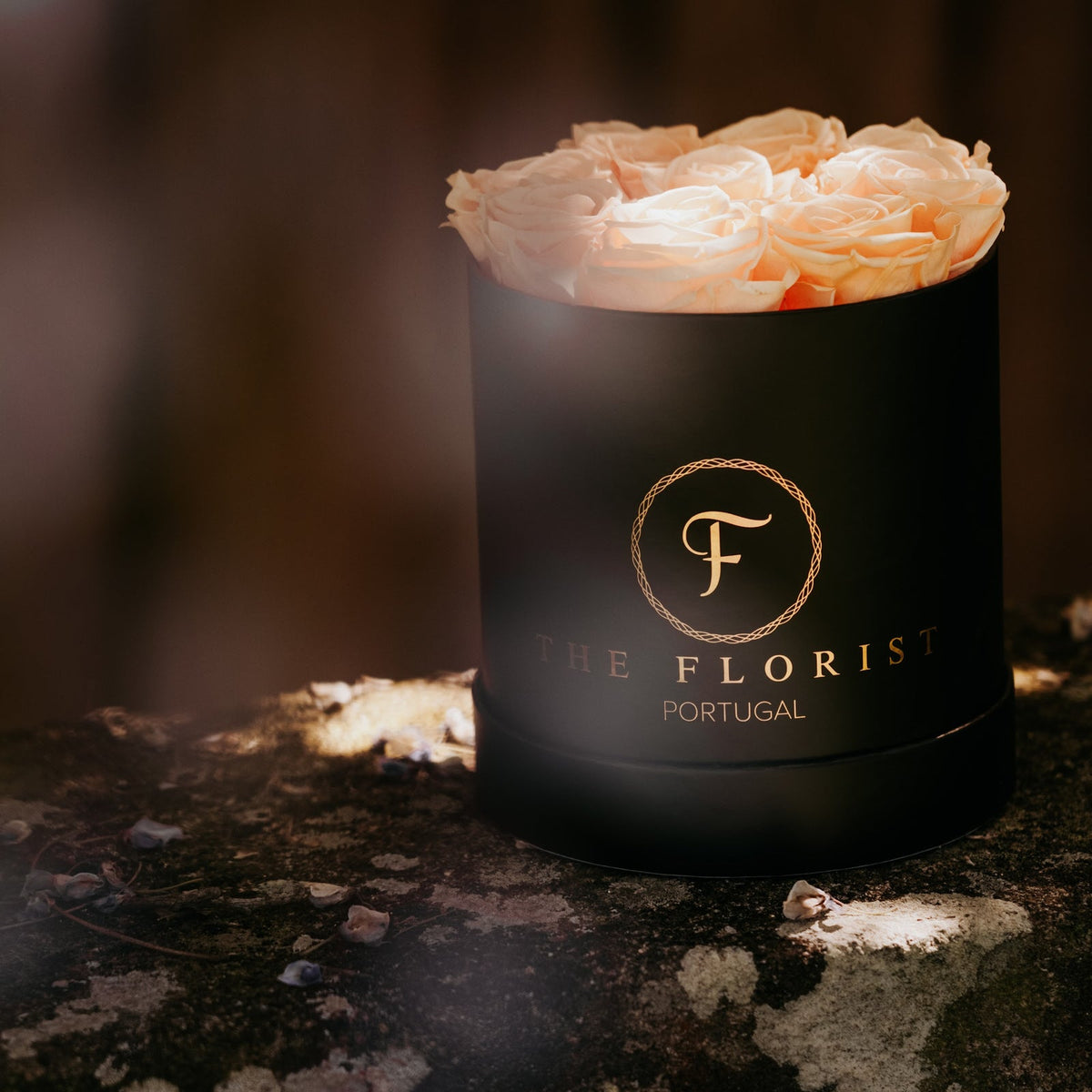 Simplicity Preserved Salmon Roses - The Florist