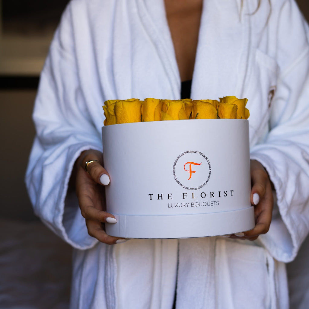 Glamorous Preserved Yellow Roses - The Florist