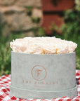 Luxurious Preserved Salmon Roses - The Florist