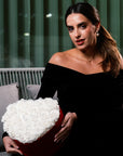 Passion White Roses XL - The Florist