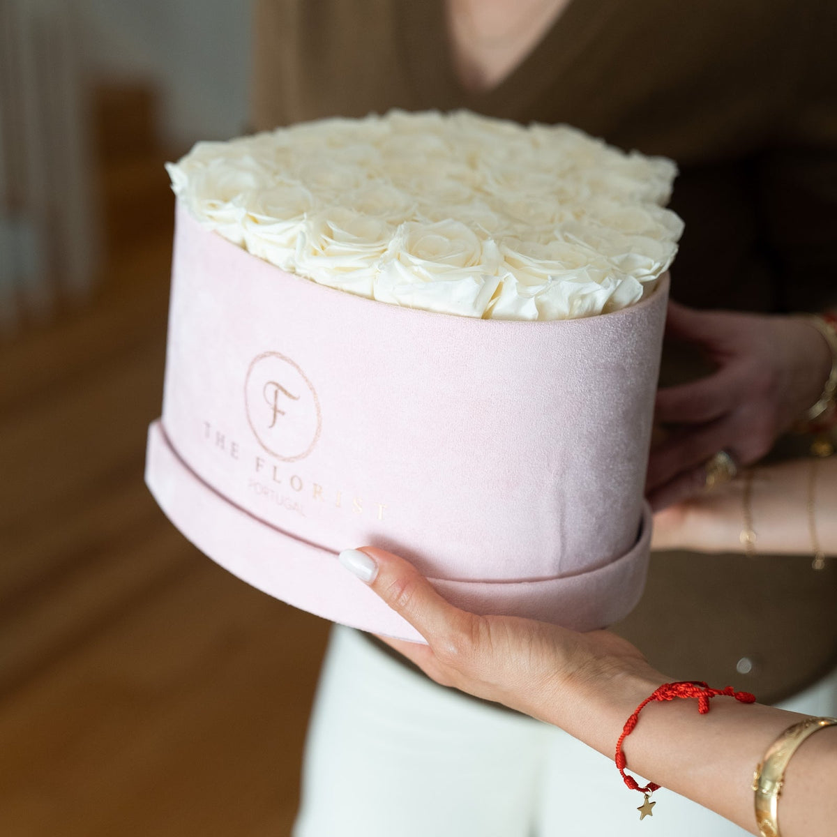 Luxurious Preserved White Roses - The Florist