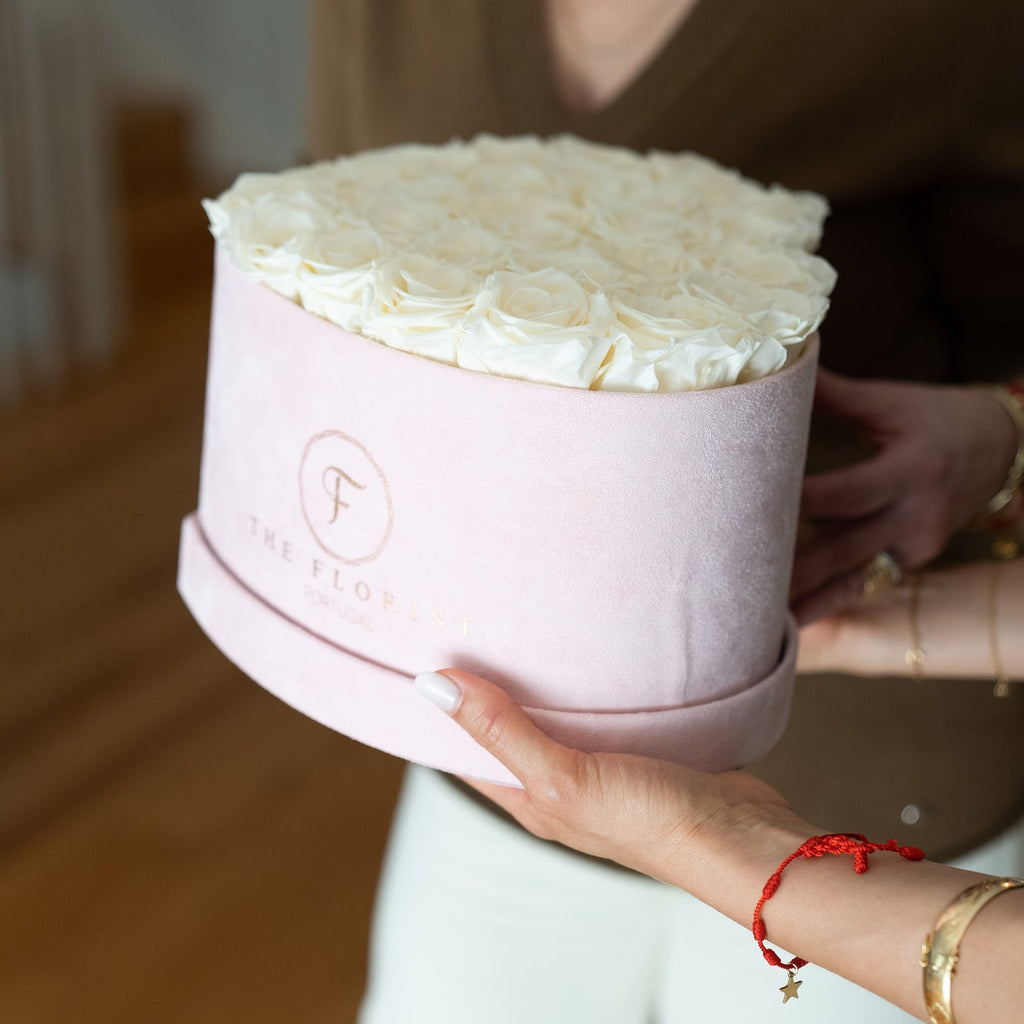 Luxurious Preserved White Roses - The Florist