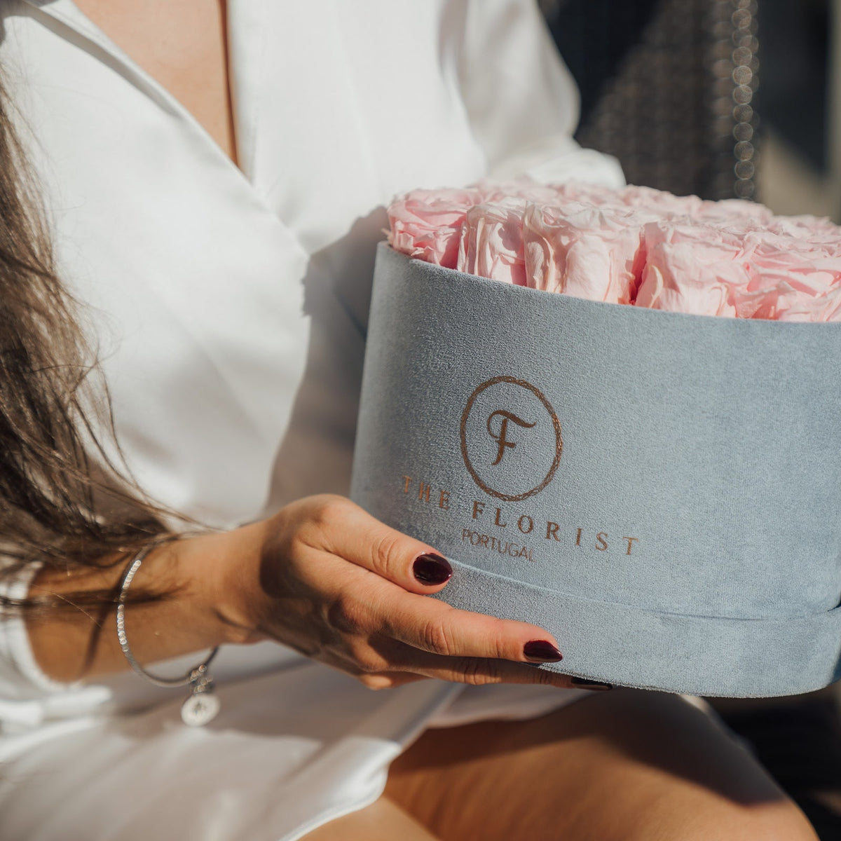 Luxurious Preserved Pink Roses - The Florist