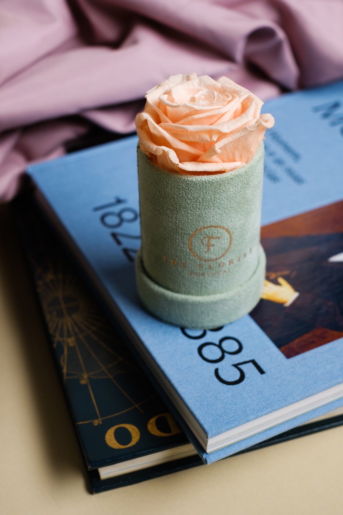 Single Rose Preserved Salmon - The Florist