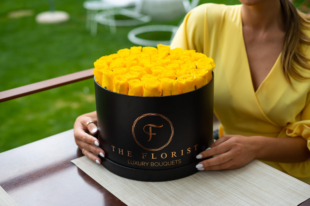 Simplicity Preserved Yellow Roses - The Florist