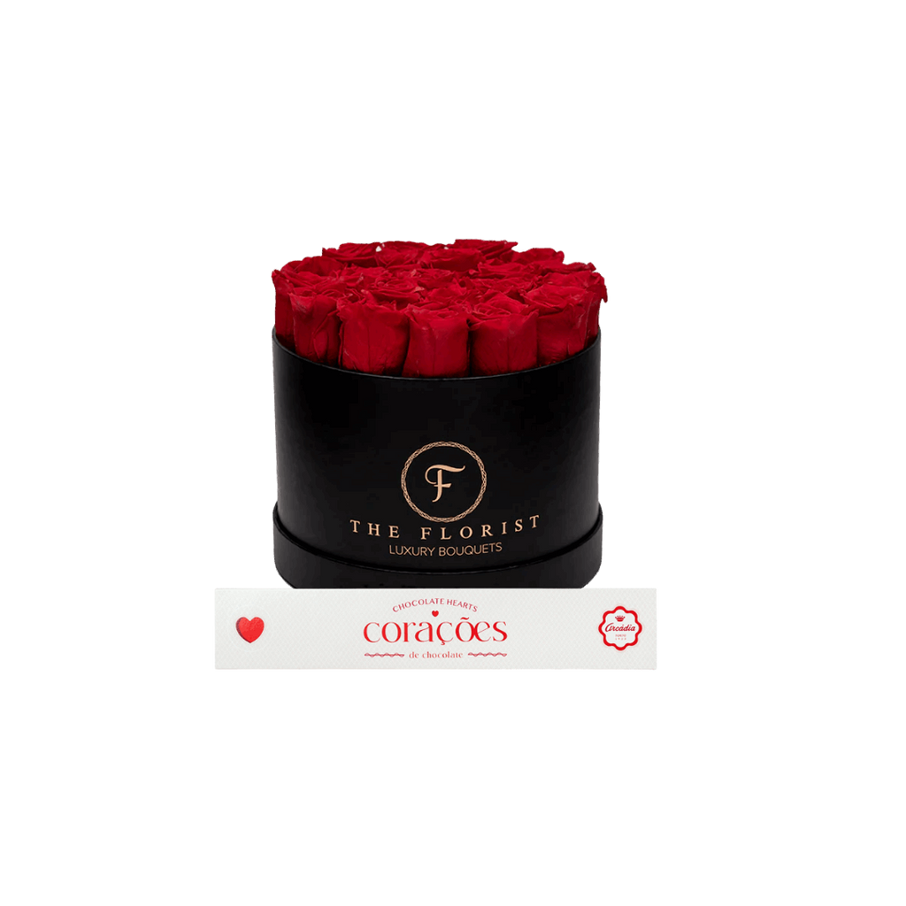 Glamorous Preserved Red Roses