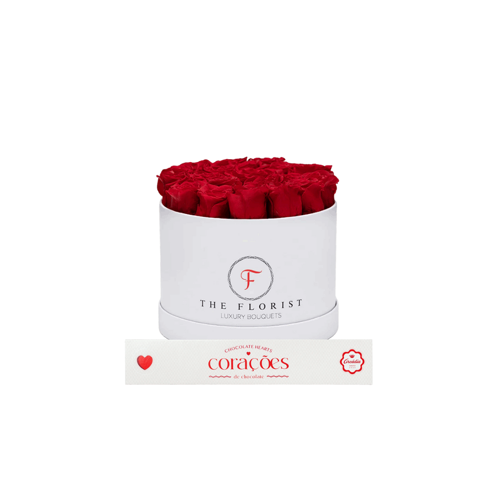 Glamorous Preserved Red Roses