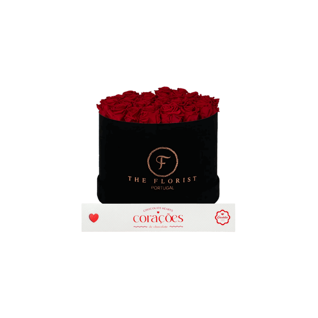 Glamorous Preserved Red Roses