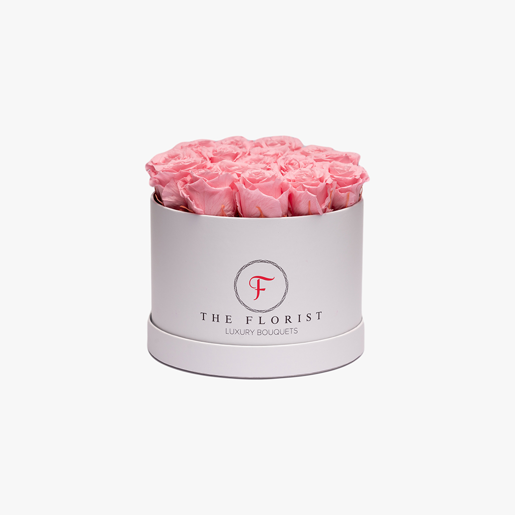 Glamorous Preserved Pink Roses - The Florist Portugal - Florista Online 24/7