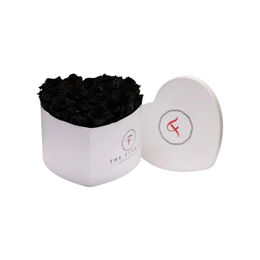 Passion Preserved Black Roses XL - The Florist Portugal - Florista Online 24/7