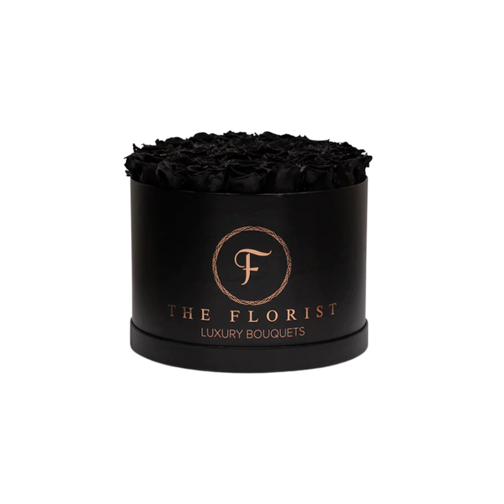 Luxurious Preserved Black Roses - The Florist Portugal - Florista Online 24/7