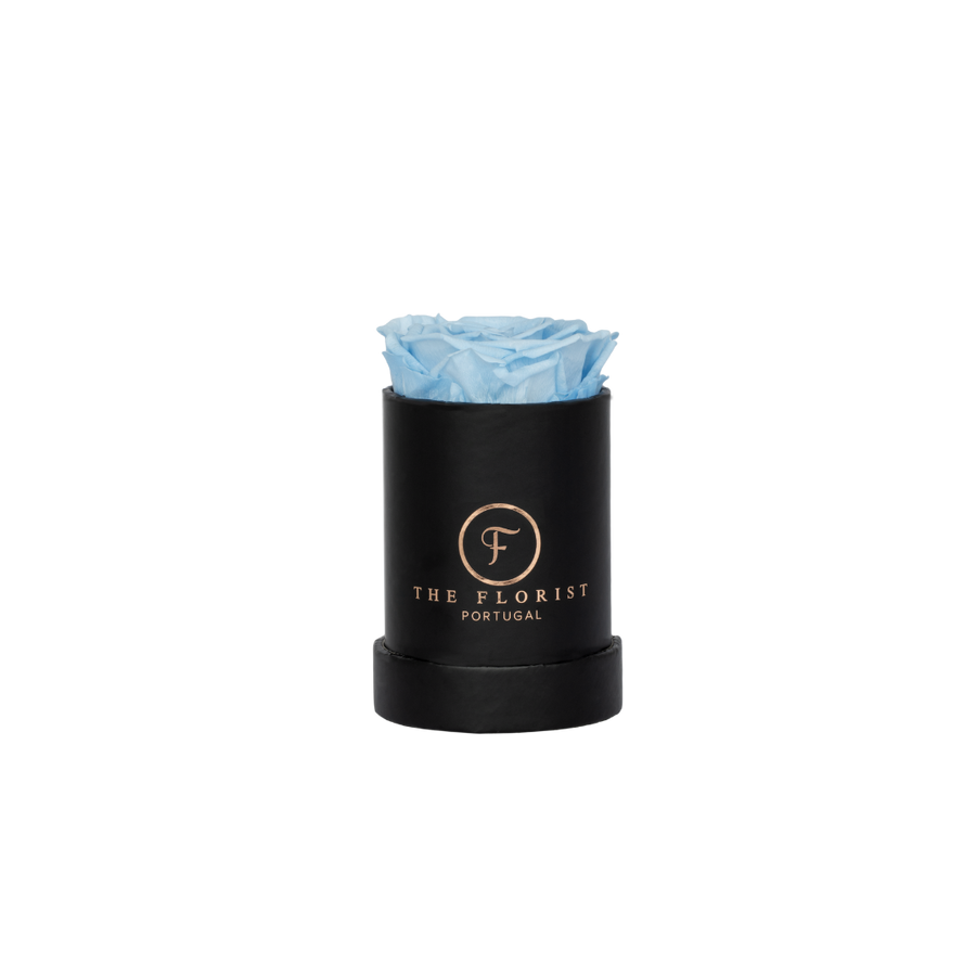 Single Rose Preserved Blue