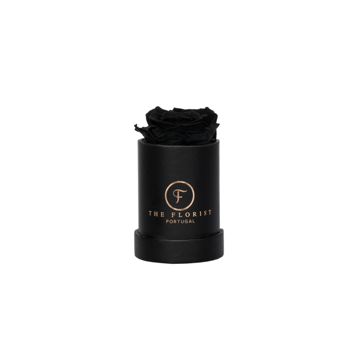 Single Rose Preserved Black
