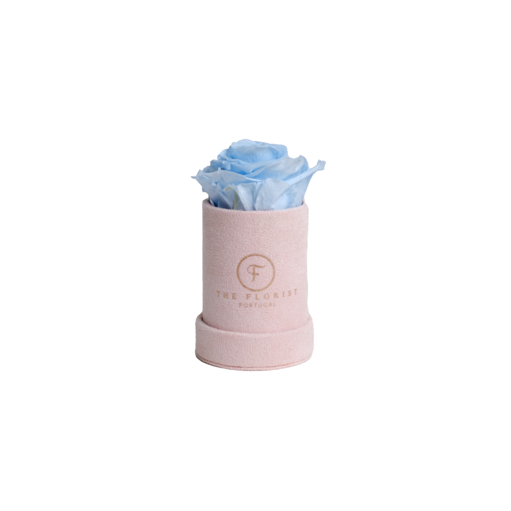 Single Rose Preserved Blue