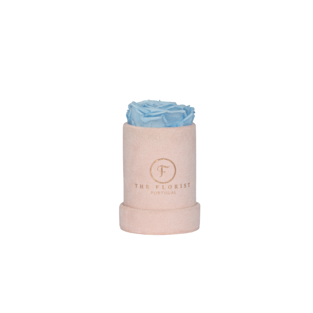 Single Rose Preserved Blue