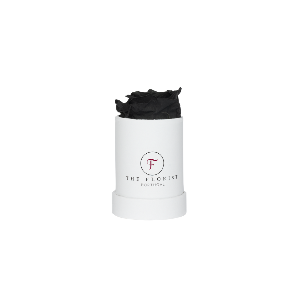 Single Rose Preserved Black
