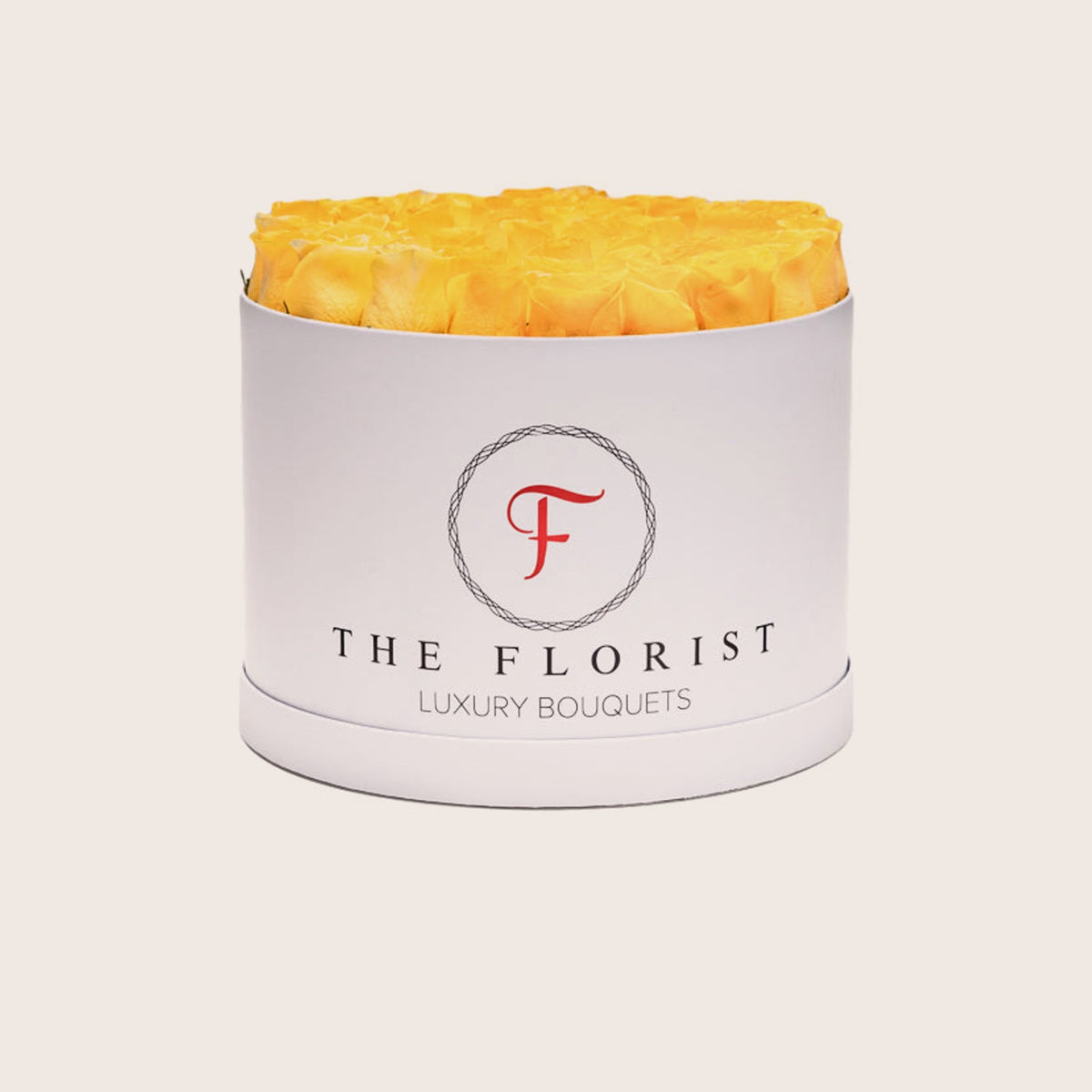 Luxurious Yellow Roses, caixa branca