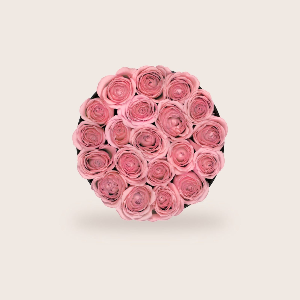 Glamorous com rosas preservadas cor-de-rosa, vista de cima | The Florist Portugal