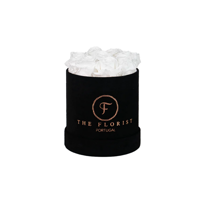 Simplicity Preserved White Roses - The Florist Portugal - Florista Online 24/7
