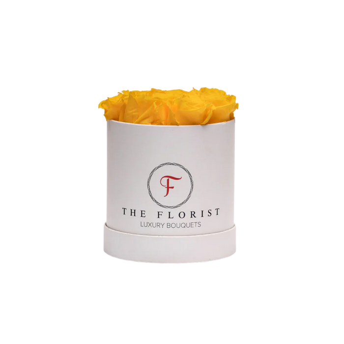 Simplicity Preserved Yellow Roses - The Florist Portugal - Florista Online 24/7
