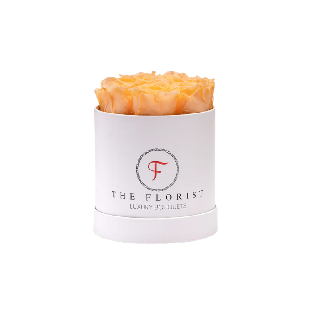 Simplicity Preserved Salmon Roses - The Florist Portugal - Florista Online 24/7